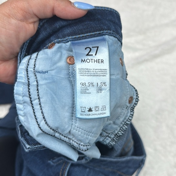 MOTHER THE WILDER DARK BLUE FLARE JEANS - Picture 12 of 13